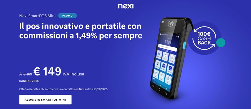 smartpos mini offerta nexi