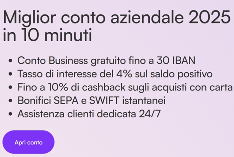 vivid miglior conto aziendale 2025