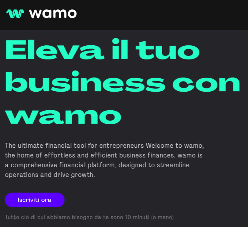 Eleva il tuo business con wamo
