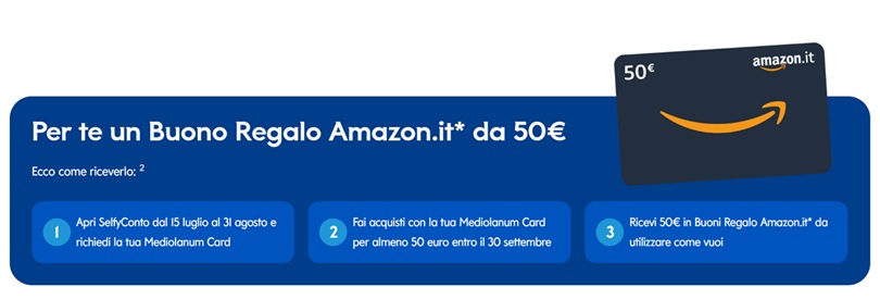 buono amazon 50 euro selfyconto