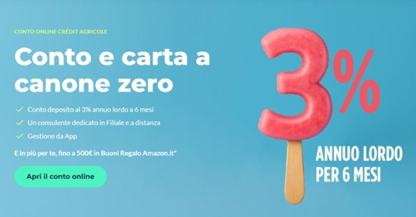 credit agricole promozione