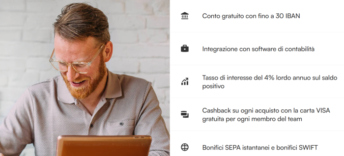 vivid conto aziendale