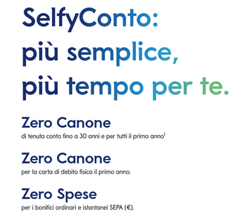 selfyconto zero spese